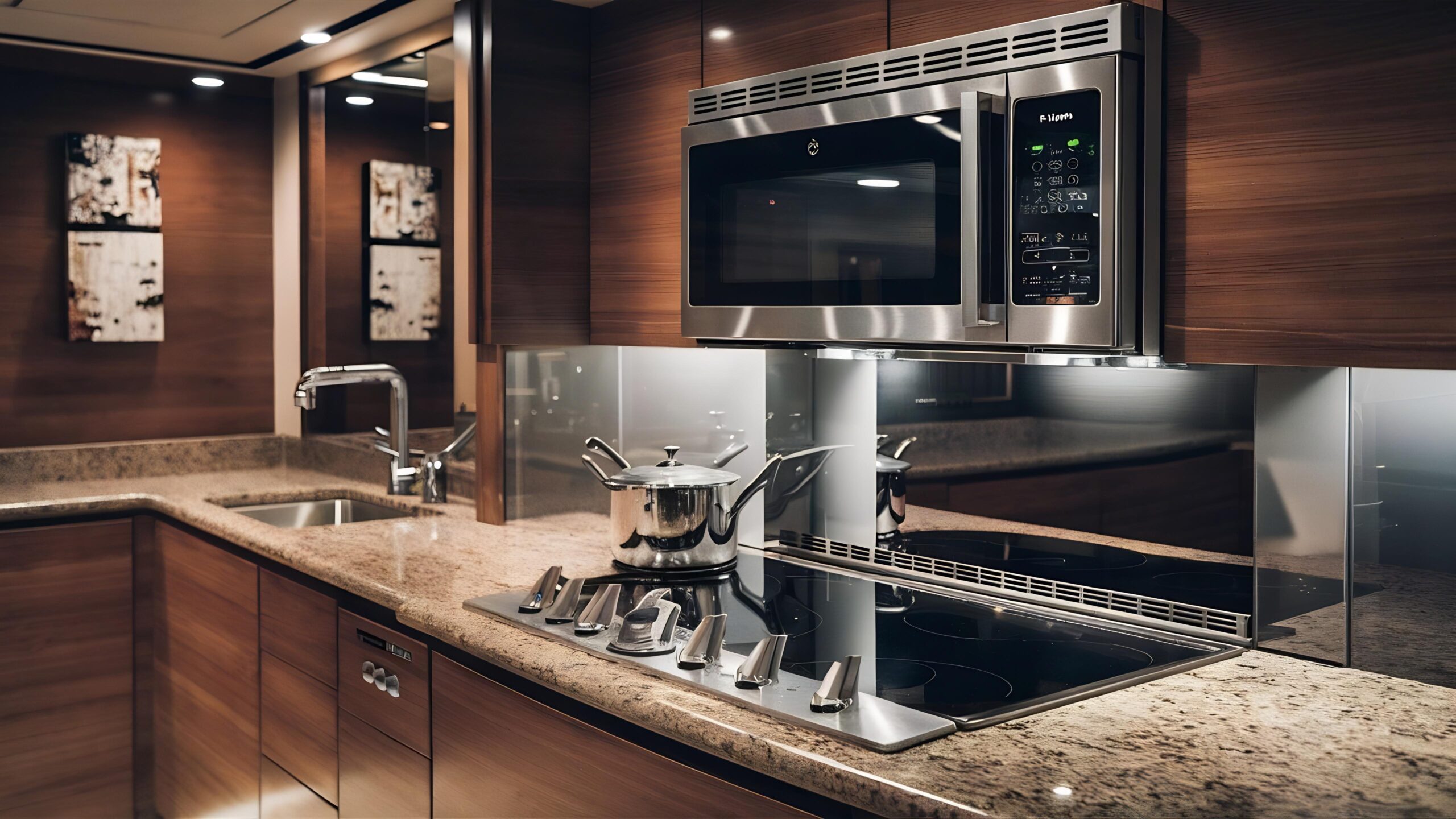 modern-kitchen-interior-with-electric-cooker-microwave-oven