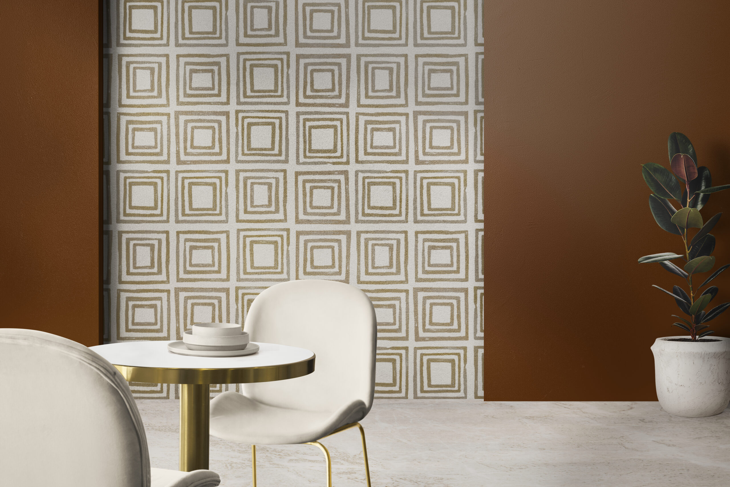 Modern luxury authentic dining room interior design